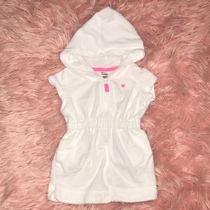 Carter’s White Zip-up Swimsuit Coverup